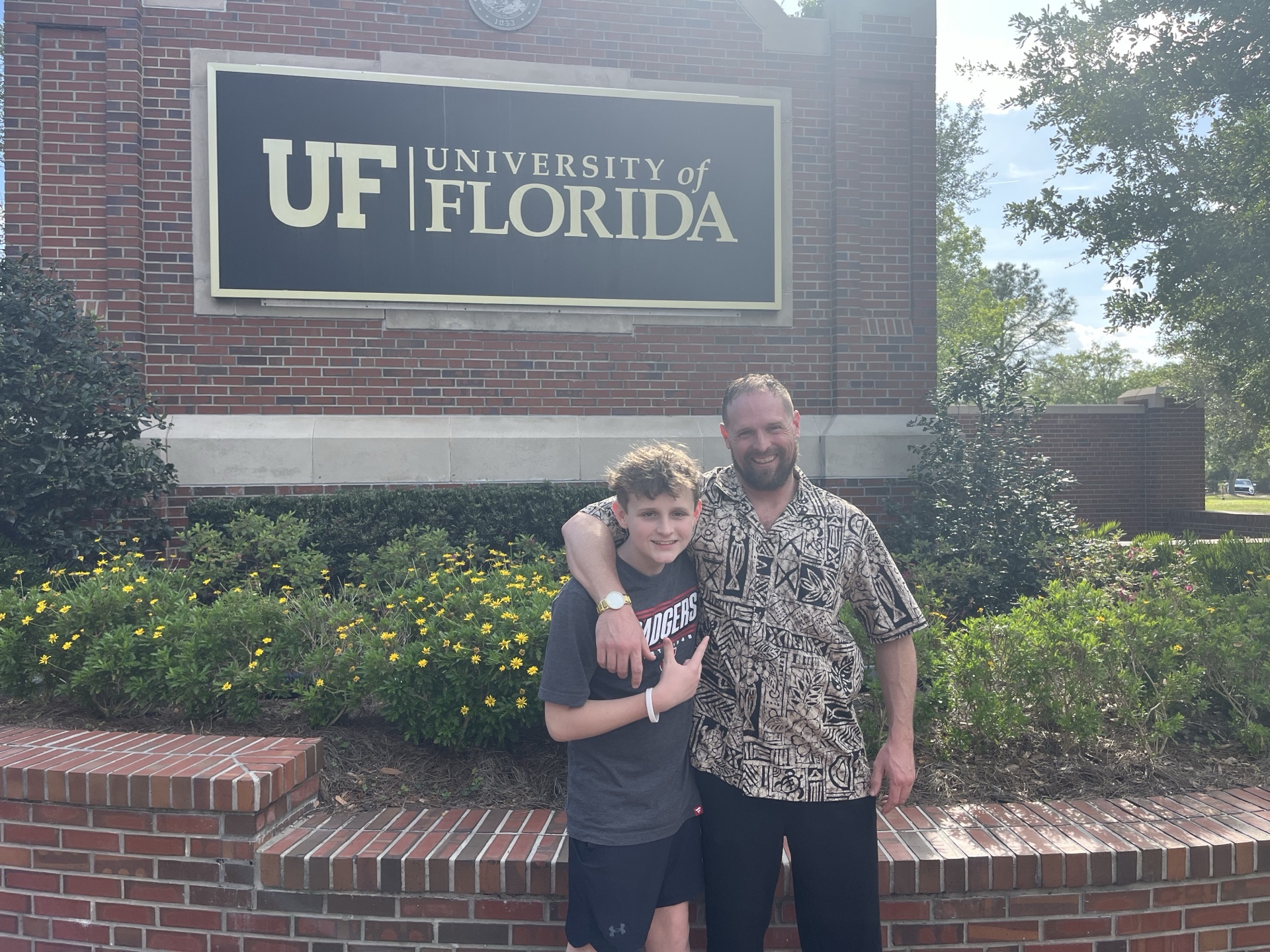 Aaron Schneider and Elroy at University of Florida