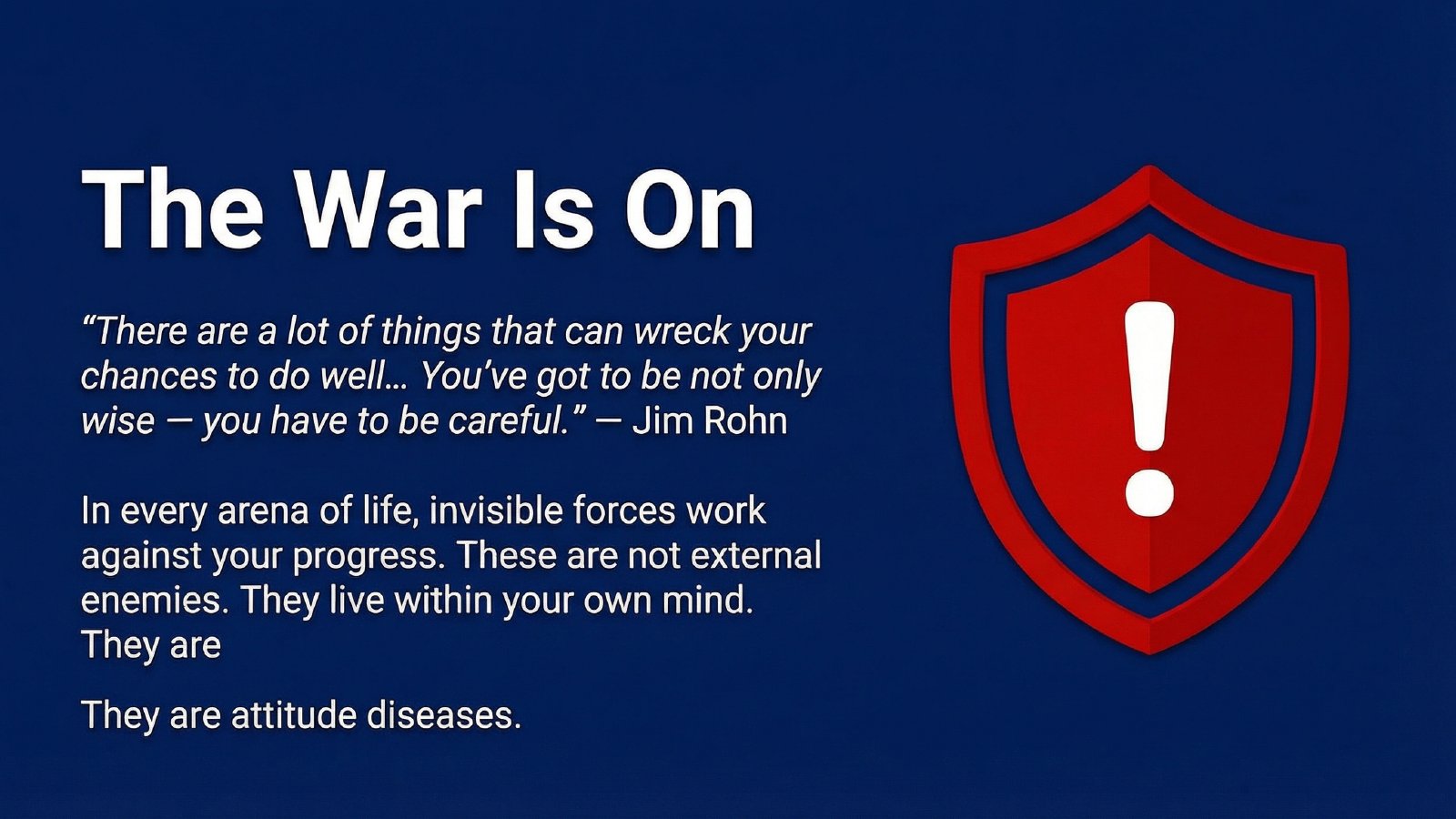 Seven Attitude Diseases